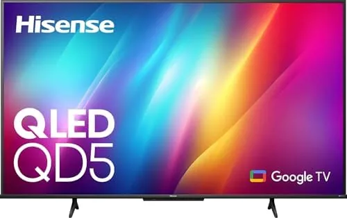Close look at the Hisense 50" Class QD5 Series QLED 4K UHD Smart Google TV 50QD5N build quality