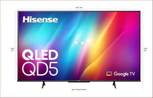 The Hisense 50" Class QD5 Series QLED 4K UHD Smart Google TV 50QD5N in real use