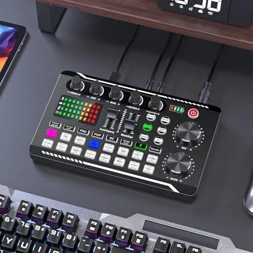 Testing the Facmogu F998 Podcast Equipment Bundle, Live Sound Card with BM-800 over two weeks