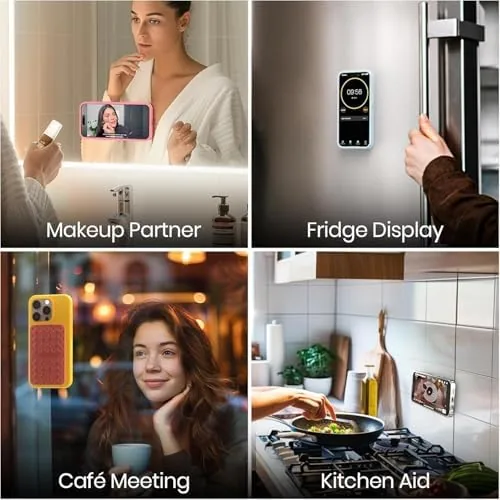 Another view of the Klearlook 4PCS Silicone Double Sided Suction Cup Phone Case, Combination