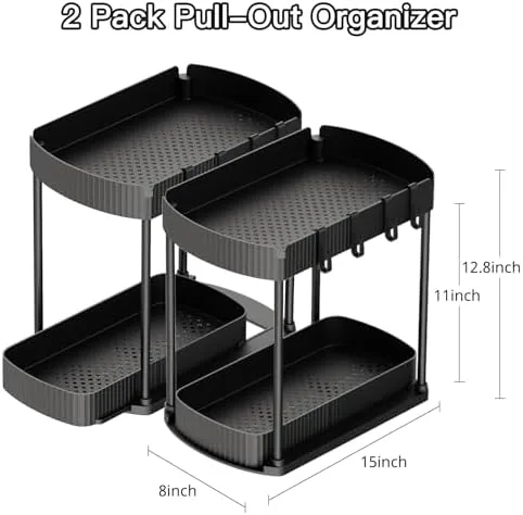 Close up of the rolling mechanism and raised lip of the organizer tray