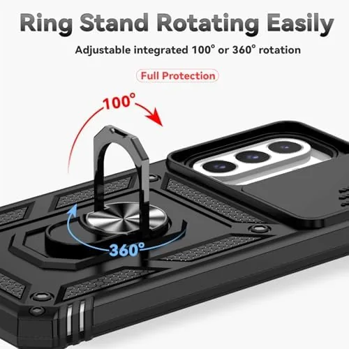 The case acting as a kickstand propping the phone up for landscape video