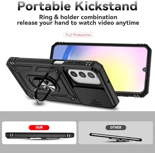The feature case next to a clear gel case and a rugged armor case
