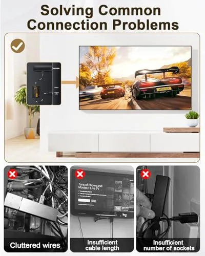 Another view of the ELECTOP Fire Stick Power Adapter(Eliminates AC Adapter) | for Fire