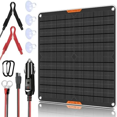 20 Watt 12 V Solar Car Battery Charger & Maintainer | Portable Solar Panel Review: Tested and Rated