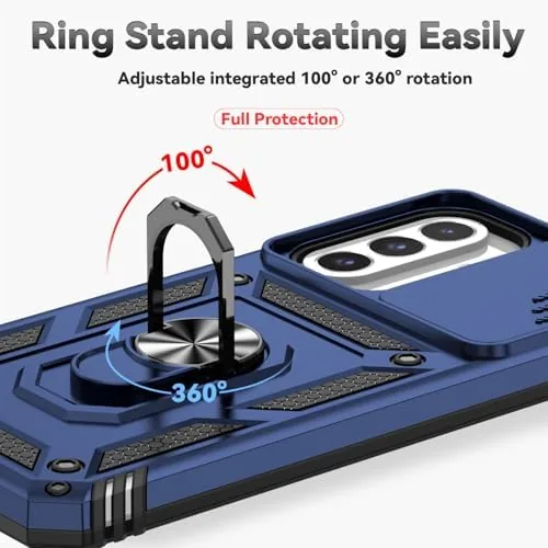 The phone propped up on the magnetic ring kickstand watching a video