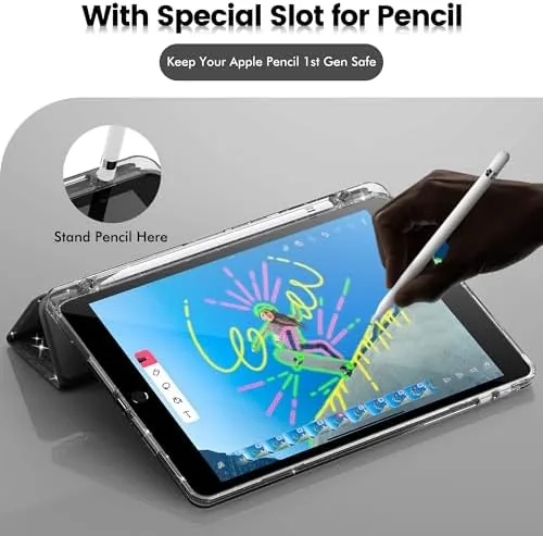 Another view of the INFILAND Glitter Case for iPad 9th/8th/7th Generation 10.2 inch (Black)