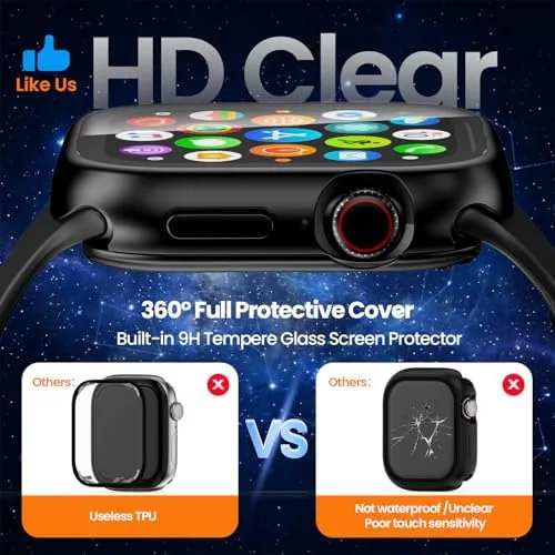 The YIJDACASE 3 in 1 Waterproof Case for 40mm Apple Watch in real use