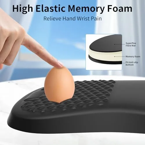 The Ergonomic Mouse Pad with Wrist Rest Support, Mousepad with Comfortable in real use