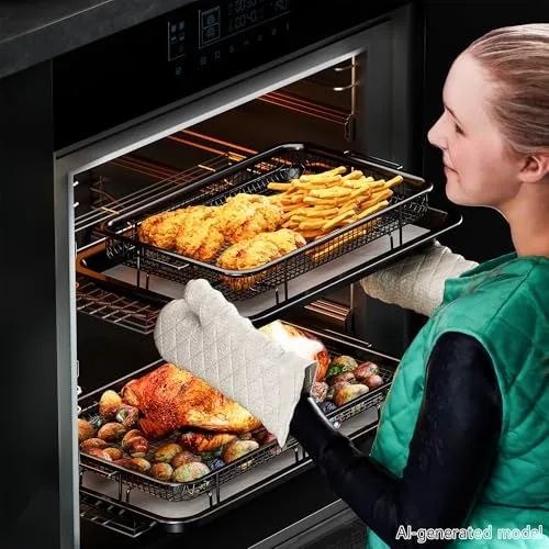 The Air Fryer Basket for Oven, 2 Set Oven Air Fryer compared in context