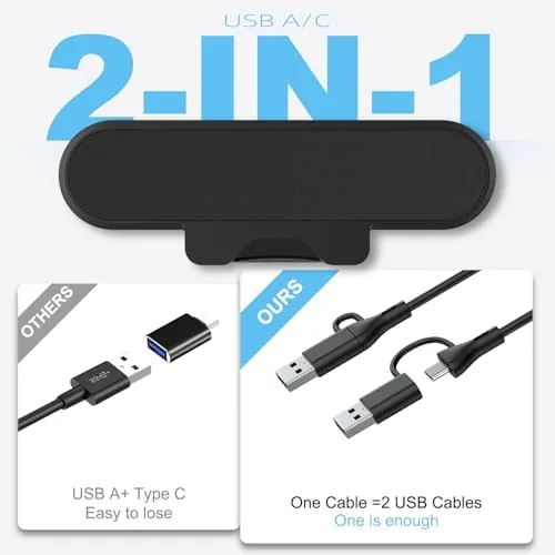 The Monitor Speakers, Computer Speakers for Desktop PC, USB Speaker with in real use