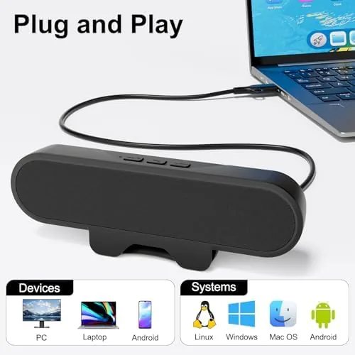 The Monitor Speakers, Computer Speakers for Desktop PC, USB Speaker with compared in context