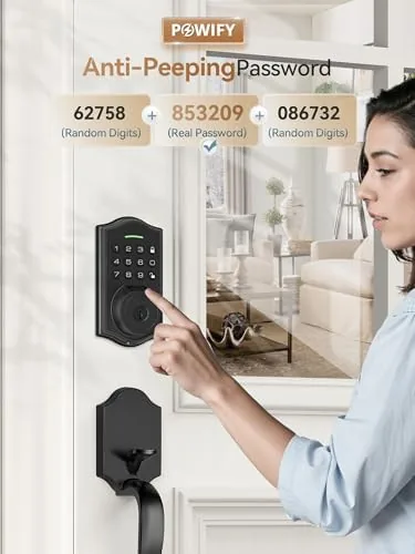 The Keyless Entry Door Lock with Handle,Fingerprint Smart Front Door Lock compared in context