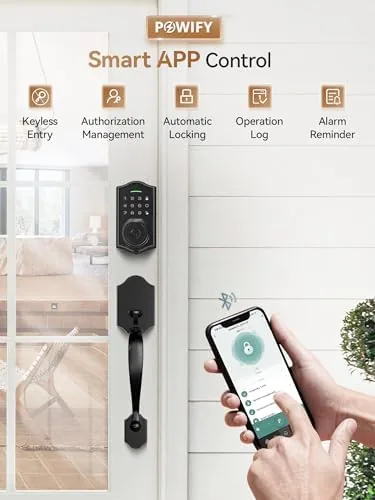Testing the Keyless Entry Door Lock with Handle,Fingerprint Smart Front Door Lock over two weeks