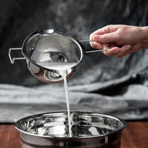 The bowl being rinsed clean in the sink after use
