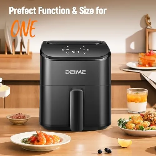 The DEIME Air Fryer, Small Digital 3 Qt Airfryer Space Saving compared in context