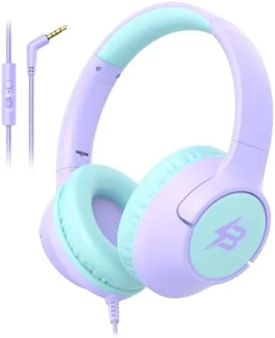Overview of the Kids Headphones Wired for School, 3.5mm Safe Volume Limit with