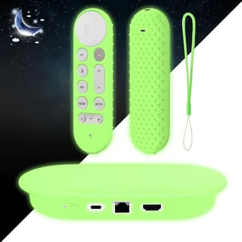 Overview of the Silicone Glow Cover Case for Google TV Streamer 4K 2024