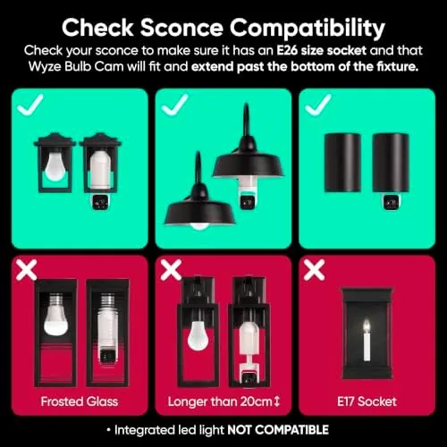 Another view of the WYZE Bulb Cam - 2K HD Smart Light Bulb Security