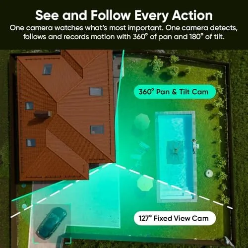 The WYZE Duo Cam Pan Indoor/Outdoor IP65 2K 360° Pan/Tilt Smart in real use