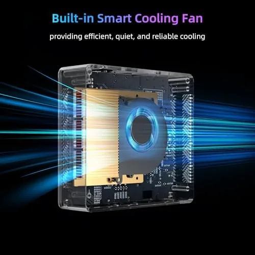 The Bmax Mini PC Computer, Intel N4500 Processor(Turbo 2.8GHz) 8GB RAM in real use