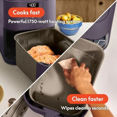 The bella Fits-Anywhere™ 6qt Slim Air Fryer with Non-Toxic Coating, Plum in real use