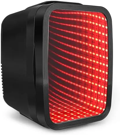 Overview of the FANSEXPERT Mini Fridge, 4 Liter/6 Cans Small Refrigerator With Dimmable