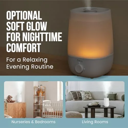 Another view of the Fontaines Luxury Top-Fill Humidifiers for Bedroom, Cool Mist 360° Ultra-Fine