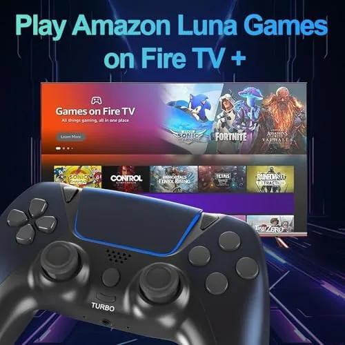 The Enstixsm Upgraded for Luna Controller with Back Paddles,Turbo,Wireless Fire TV in real use