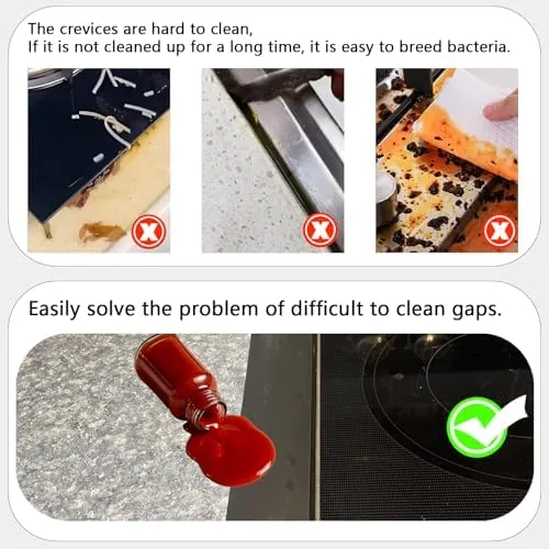 Testing the 2 Pack Flexible Kitchen Stove Gap Covers, Silicone Gap Fillers over two weeks