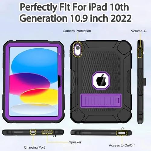 The BMOUO for iPad A16 11th/10th Generation Case (11 Inch/10.9", 2025/2022) in real use