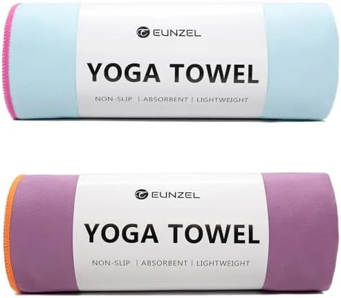 Eunzel Hot Yoga Mat Towel, Ultra-Absorbent Microfiber 72" x 26.5" | Ultra Absorbent Microfiber Review: Tested and Rated