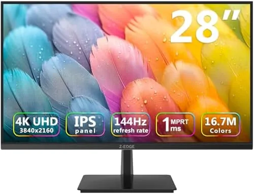 Overview of the 4K Monitor, Z-Edge 28 inch IPS Monitor, UHD 3840x2160 IPS