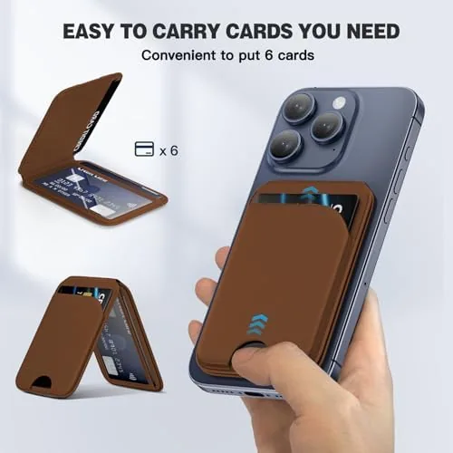 Close look at the QYQBOON Mag-Safe Wallet for iPhone - Lightweight Magnetic Phone Wallet build quality