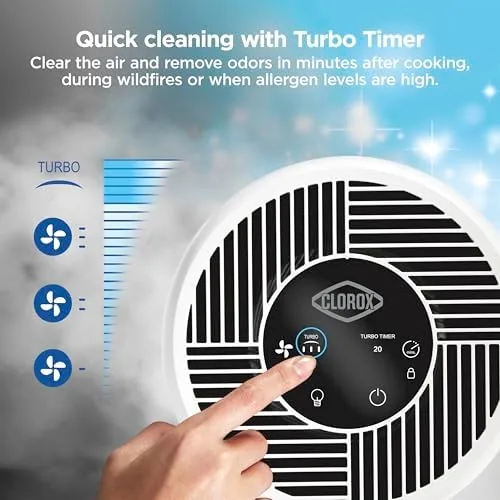 Another view of the Clorox Medium Room Turbo Air Purifiers for Home With True