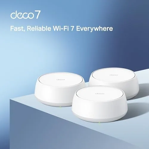 Close up of the 2.5G Ethernet ports on a Deco 7 node