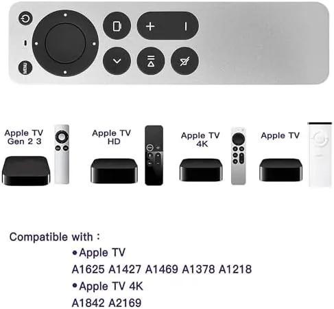 Close look at the Replacement Apple TV Remote Control for Apple 4K / HD/Gen build quality