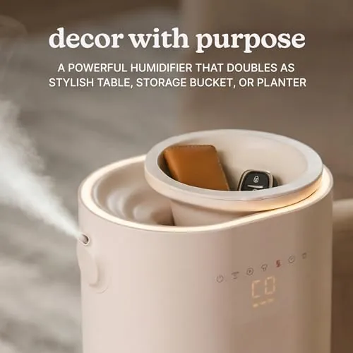 Close look at the Homedics Natura Ultrasonic Warm Cool Mist Humidifier 1.3-Gal | Large build quality