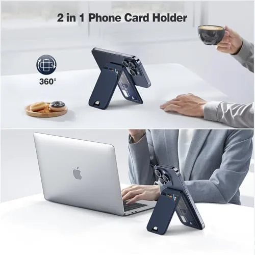 The QYQBOON Magnetic Wallet for iPhone - Mag-Safe Wallet Lightweight Magnetic in real use