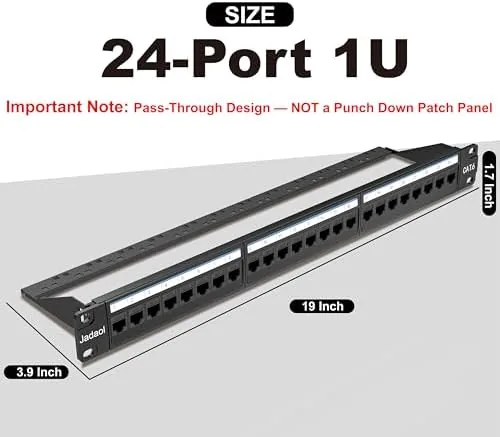 The Jadaol [UL Listed] 24 Port Patch Panel Rackmount or Wall compared in context