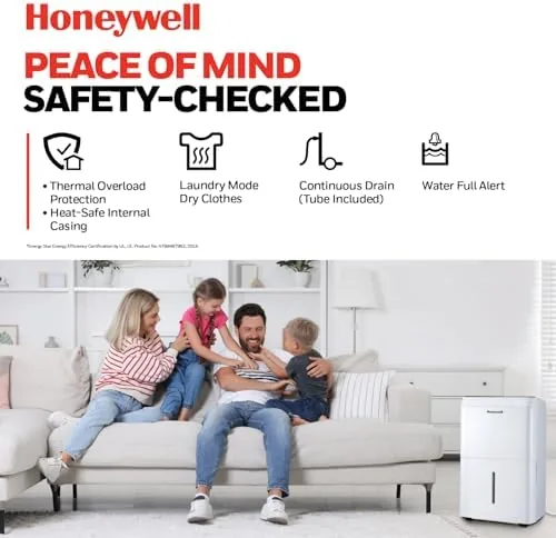 The Honeywell 32-Pint ENERGY STAR Dehumidifier for 3,000 Sq Ft ,  in real use