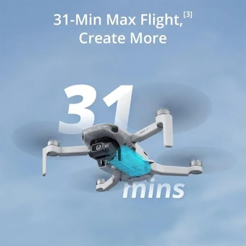 A person flying the DJI Mini 4K using the DJI Fly app on a smartphone