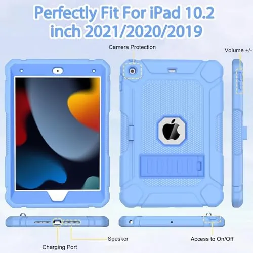 The BMOUO Case for iPad 9th 8th 7th Generation (10.2 inch in real use