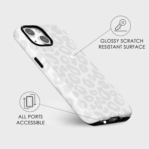 The Svanove Cheetah Print Phone Case for iPhone 13/ iPhone 14 in real use