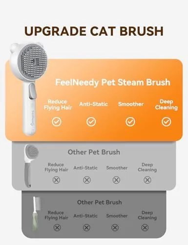 Relaxed cat with a noticeably cleaner, softer coat