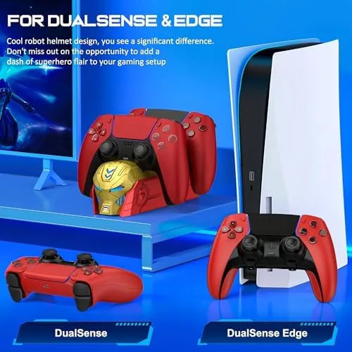 The dual dock next to a single slot dock and a USB cable to show the comparison