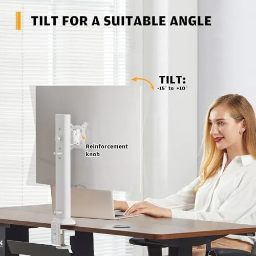 Detail shot of the Hemudu Single Desk Monitor Arm Mount Stand Fit for 13 features