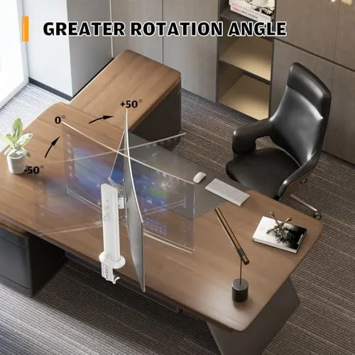 The Hemudu Single Desk Monitor Arm Mount Stand Fit for 13 in real use