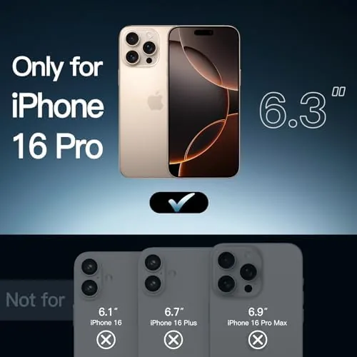 Close look at the JETech Case for iPhone 16 Pro, Anti-Yellowing, Desert | Shockproof build quality