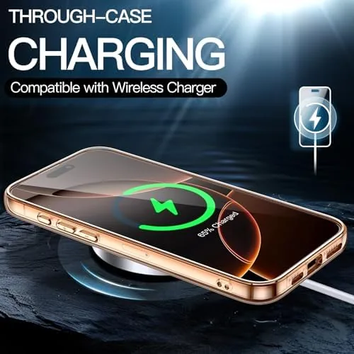 Another view of the JETech Case for iPhone 16 Pro, Anti-Yellowing, Desert | Shockproof